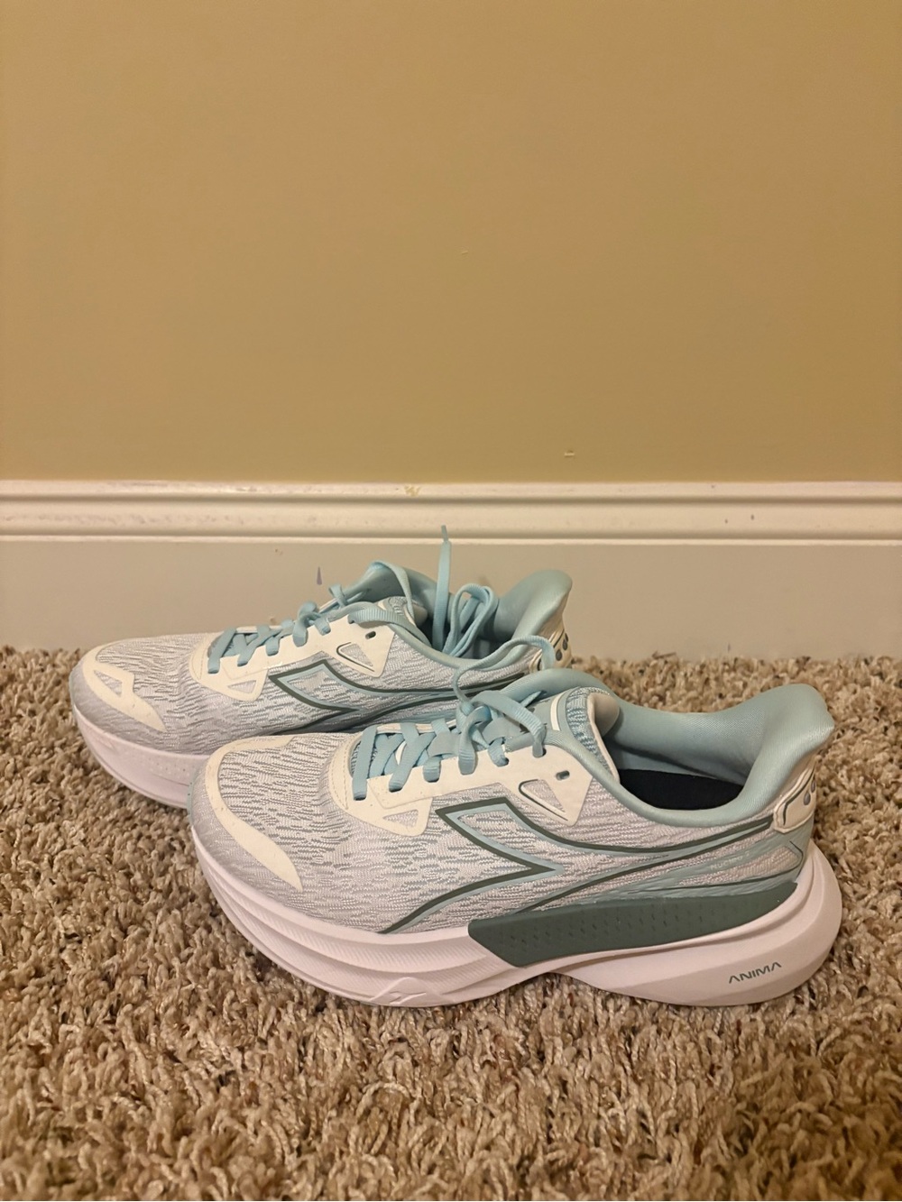 Women’s Diadora Nucleo 2 - Light Blue/ White Athletic Running Sneakers